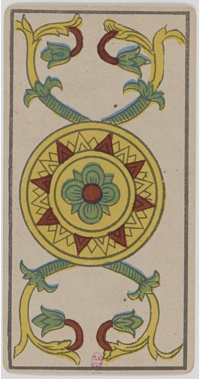 As de Denier, lame du Tarot de Marseille