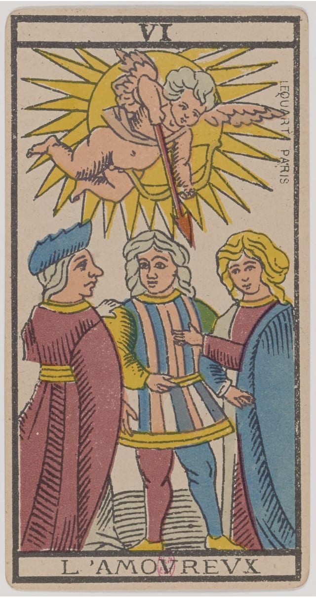 L’Amoureux, lame du Tarot de Marseille