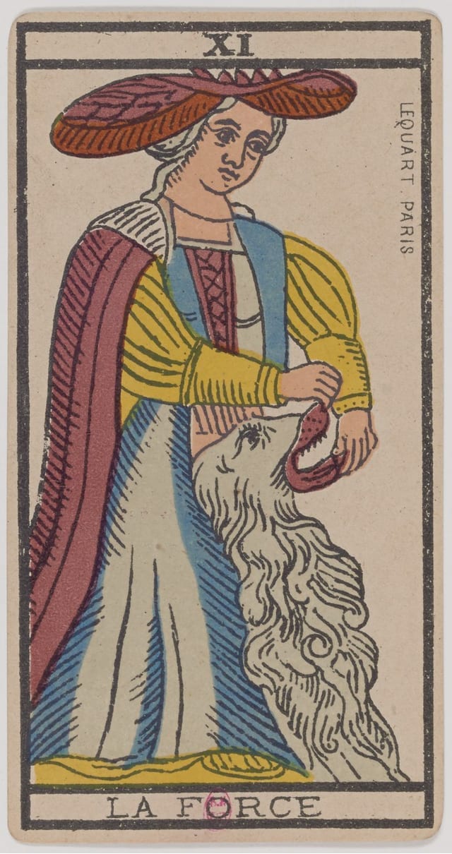 La Force, lame du Tarot de Marseille