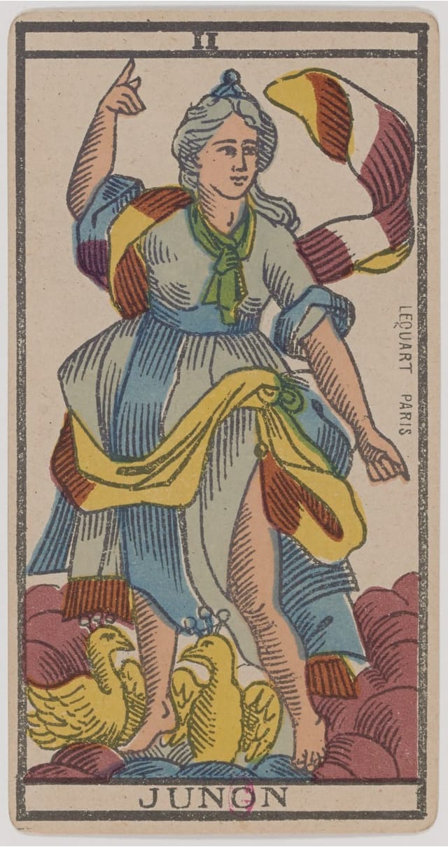 La Papesse, lame du Tarot de Marseille