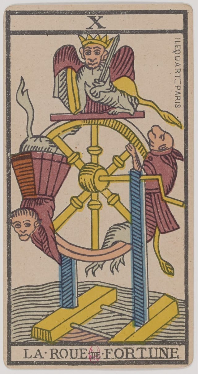 La Roue de Fortune, lame du Tarot de Marseille