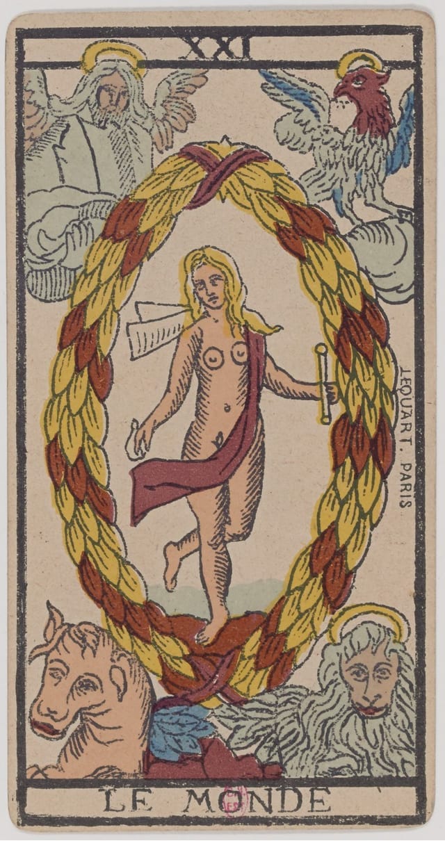 Le Monde, lame du Tarot de Marseille
