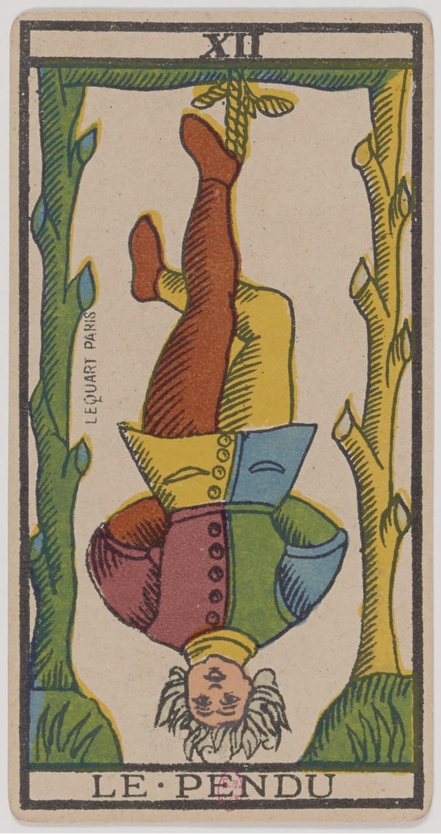 Le Pendu, lame du Tarot de Marseille